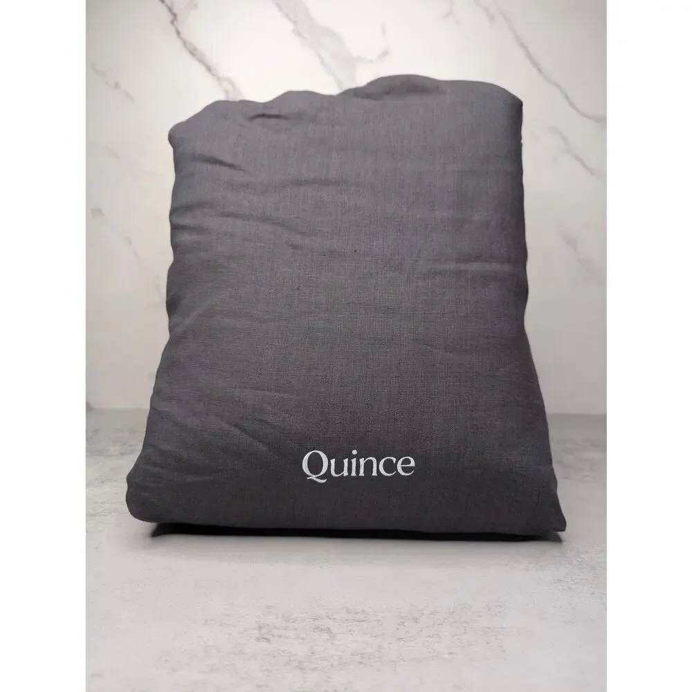 Quince linen Duvet Cover-nightfall